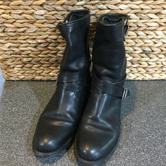 FRYE AND CO. Black Combat & Moto Boots - Picture 6 of 16
